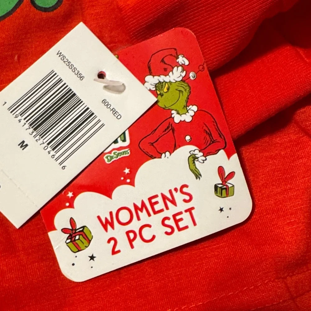 Dr. Seuss Grinchmas Kids Pajama Set - Red and Green